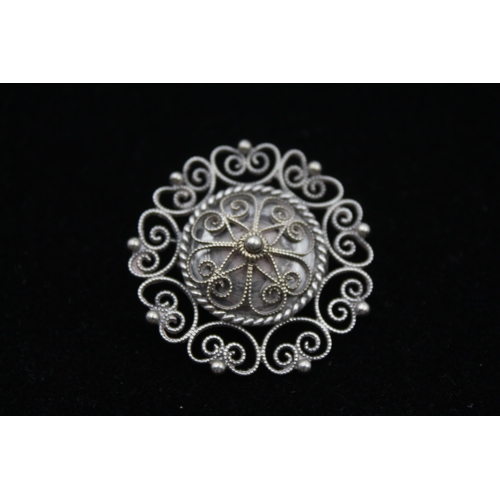 173 - Two Scandinavian Silver Traditional Brooches (13g)