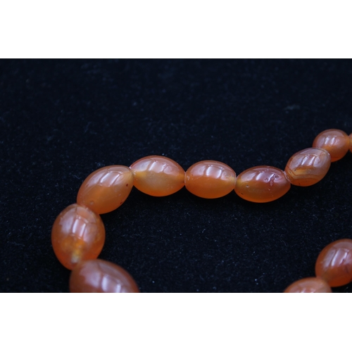 177 - Two Antique Carnelian Bead Necklaces (133g)