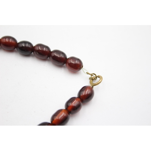 179 - A Single Strand Bakelite Bead Necklace (92g)