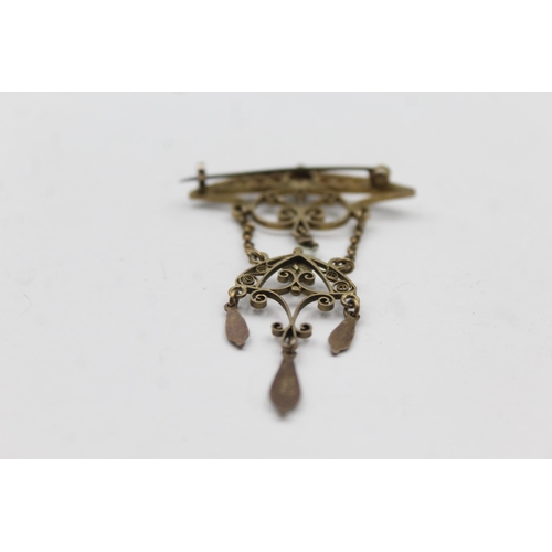 186 - A Scandinavian Silver Brooch Attributed To Marrius Hammer (8g)