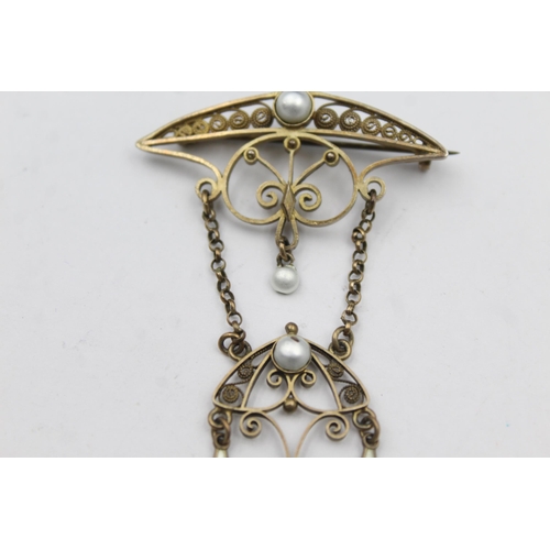 186 - A Scandinavian Silver Brooch Attributed To Marrius Hammer (8g)