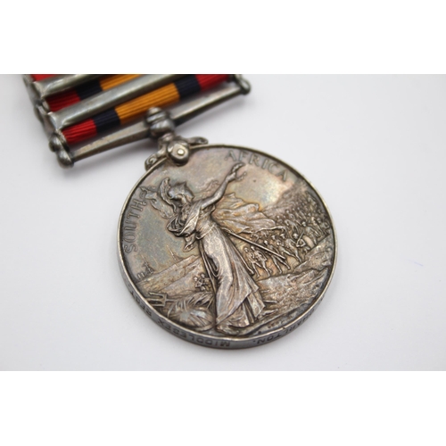 206 - Boer War Queens South Africa Medal Named 2874 Pte W. Charlton, Middlesex Regt