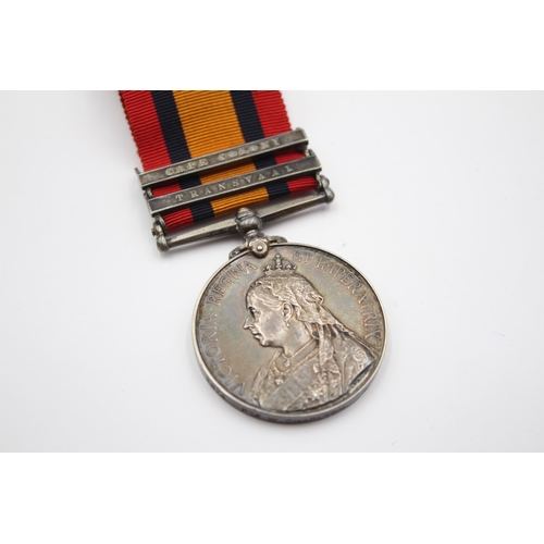 206 - Boer War Queens South Africa Medal Named 2874 Pte W. Charlton, Middlesex Regt