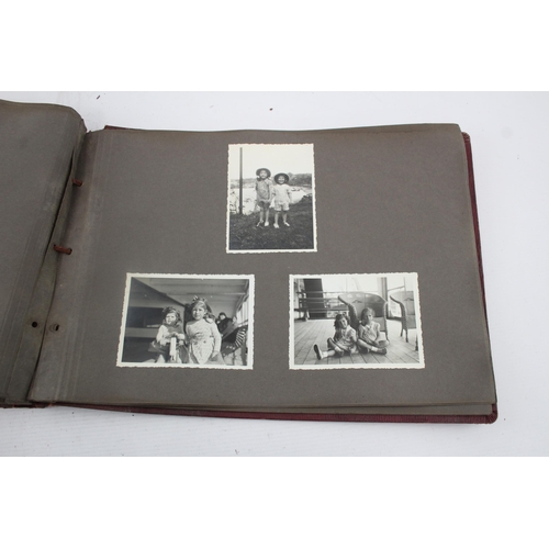 218 - 2 x Vintage PHOTO ALBUMS c. 1940s - 1950s Inc Alpine Germany, Travel In Thailand