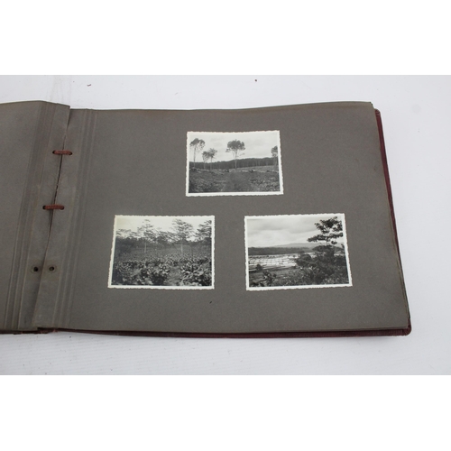 218 - 2 x Vintage PHOTO ALBUMS c. 1940s - 1950s Inc Alpine Germany, Travel In Thailand