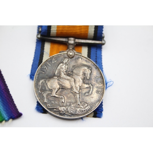 222 - WW1 Medal Pair & original ribbons named 207994 PTE. G. Ashman. 16th Canadian Infantry