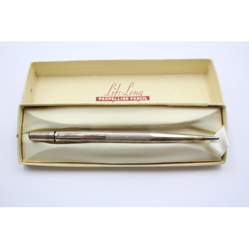 259 - Vintage .925 STERLING SILVER Life Long Propelling Pencil WRITING Boxed (19g)