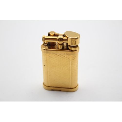 262 - DUNHILL Unique Gold Plated Lift Arm Cigarette Lighter Made In England (56g)