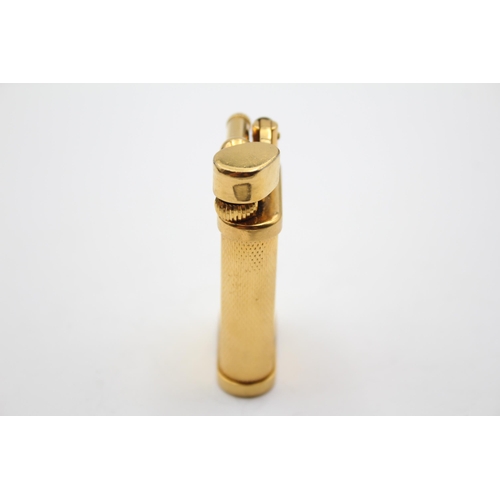 262 - DUNHILL Unique Gold Plated Lift Arm Cigarette Lighter Made In England (56g)