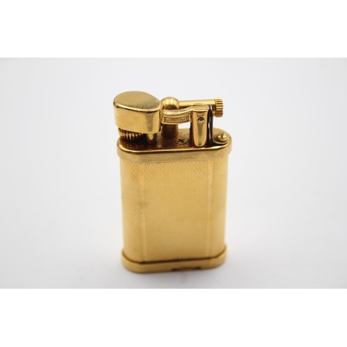 262 - DUNHILL Unique Gold Plated Lift Arm Cigarette Lighter Made In England (56g)