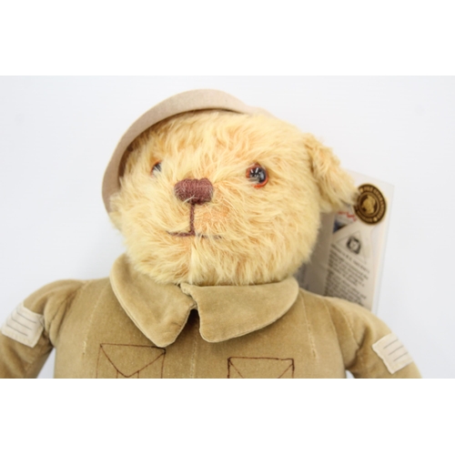 268 - Vintage MERRYTHOUGHT Mohair Limited Edition Homeguard FB12WG BEAR #165/1000