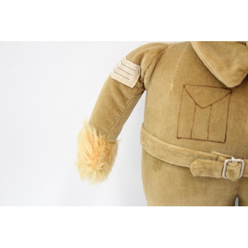 268 - Vintage MERRYTHOUGHT Mohair Limited Edition Homeguard FB12WG BEAR #165/1000