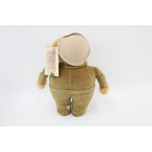 268 - Vintage MERRYTHOUGHT Mohair Limited Edition Homeguard FB12WG BEAR #165/1000