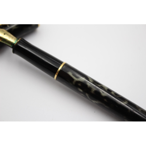 281 - PARKER Sonnet Grey Lacquer FOUNTAIN PEN w/ 18ct Gold Nib WRITING