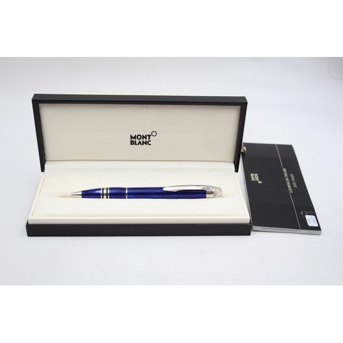 293 - MONTBLANC Starwalker Blue Ballpoint Pen / Biro WRITING In Original Box