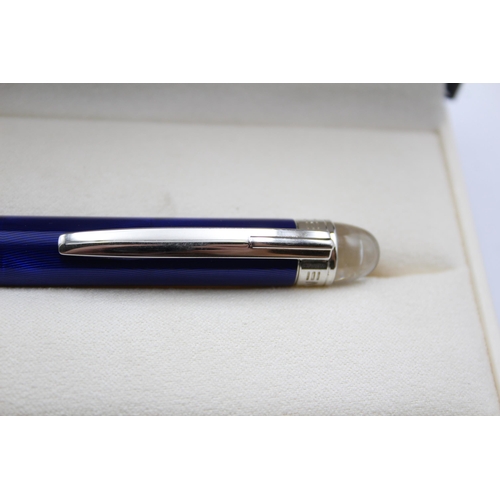 293 - MONTBLANC Starwalker Blue Ballpoint Pen / Biro WRITING In Original Box