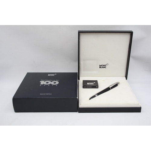 299 - MONTBLANC Starwalker Soulmakers for 100 Years Black FOUNTAIN PEN w/ 18ct Nib