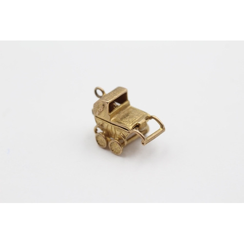 75 - 9ct Gold Vintage Baby Pram Charm (2.8g)