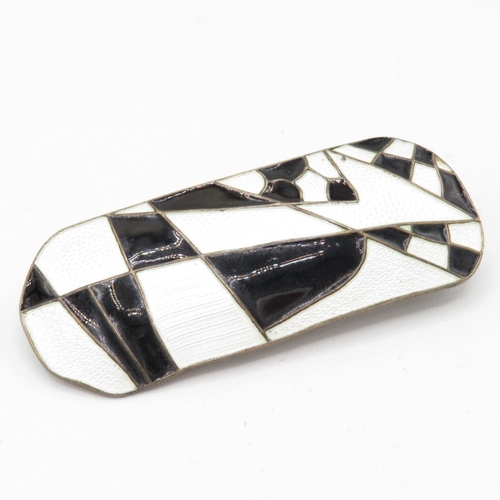 178 - A Scandinavian Silver Enamel Brooch (18g)