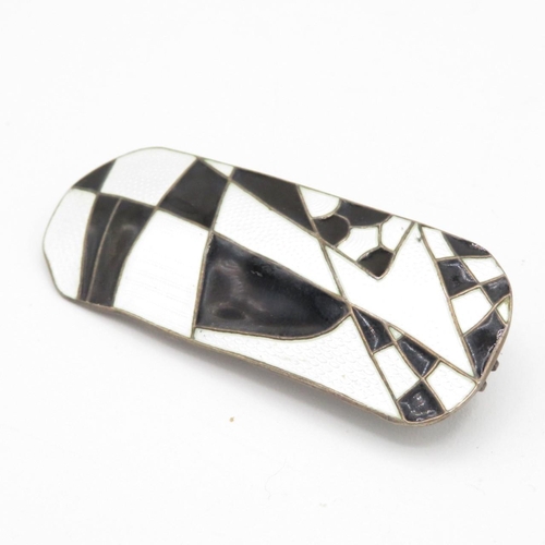 178 - A Scandinavian Silver Enamel Brooch (18g)