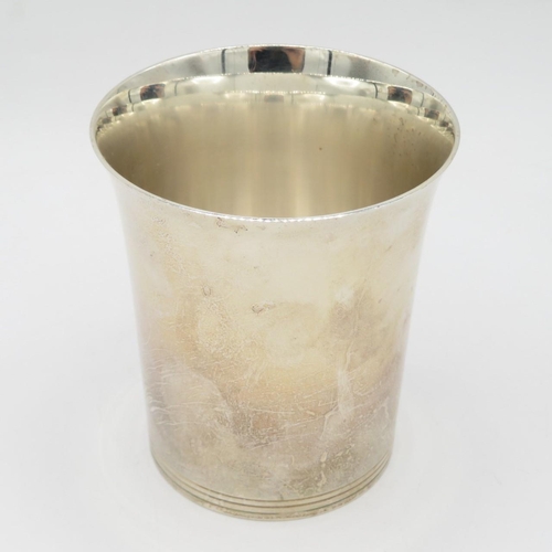 245 - ASPREY & GARRARD Hallmarked 2000 London STERLING SILVER Cup / Beaker (140g)