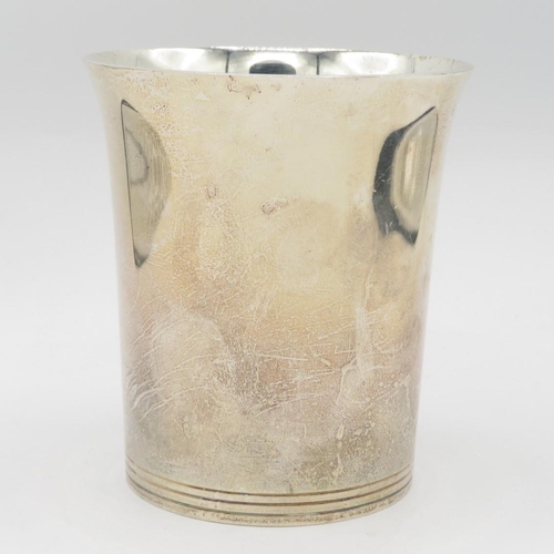 245 - ASPREY & GARRARD Hallmarked 2000 London STERLING SILVER Cup / Beaker (140g)