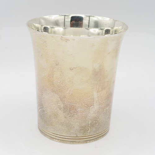 245 - ASPREY & GARRARD Hallmarked 2000 London STERLING SILVER Cup / Beaker (140g)