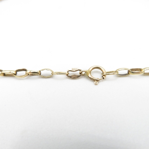 101 - 9ct gold necklace 45cm long  4.9g