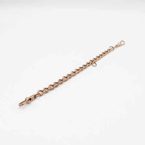 106 - 9ct Rose Gold bracelet 160mm long  11g