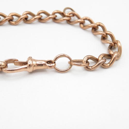 106 - 9ct Rose Gold bracelet 160mm long  11g