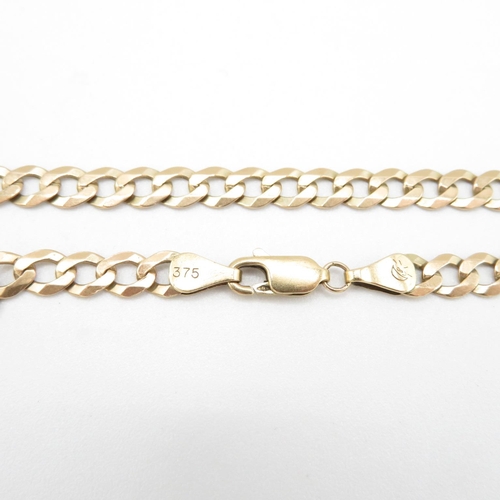 112 - 9ct gold bracelet 18.5cm long  5.6g