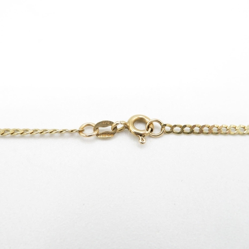 113 - 9ct gold necklace 50cm long  2.9g