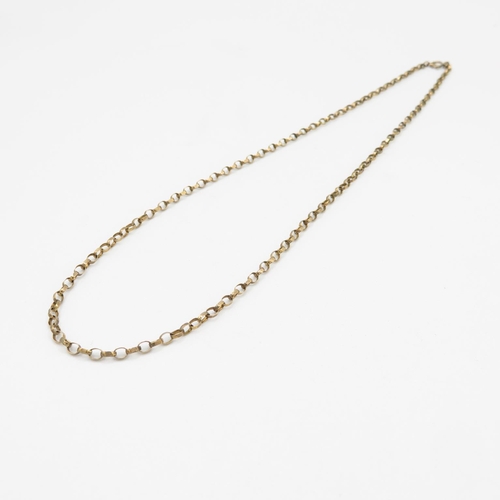 134 - 9ct gold necklace 46cm long  3.6g