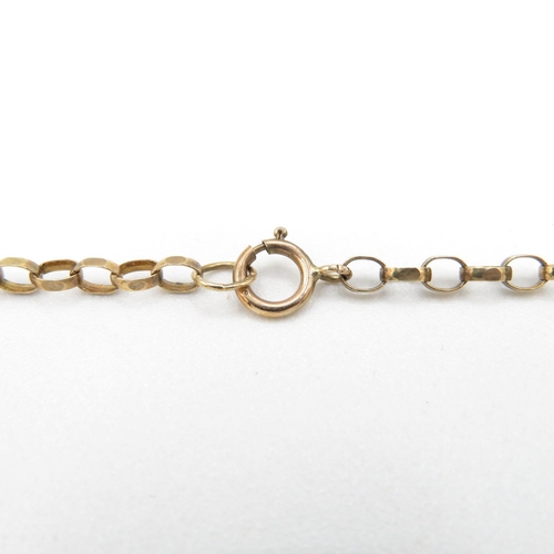 134 - 9ct gold necklace 46cm long  3.6g