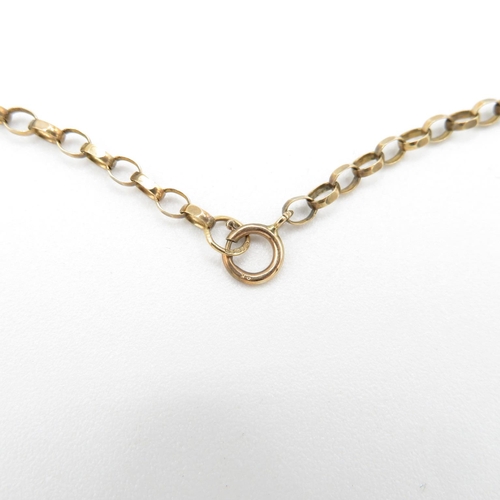 134 - 9ct gold necklace 46cm long  3.6g