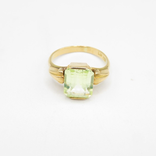 169 - 18ct gold and citrine ring size K  3.8g