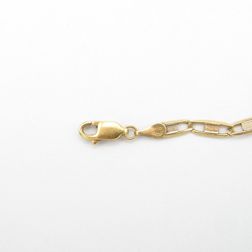 174 - 18ct gold bracelet 19cm long 4.1g (clasp damaged)