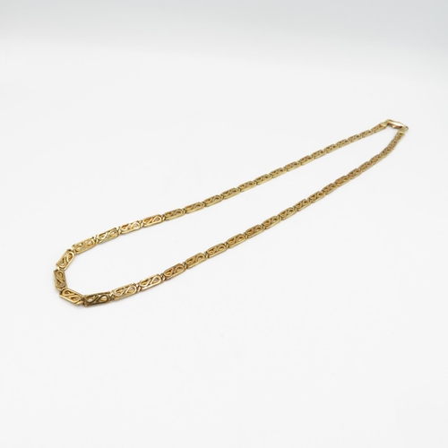 191 - 14ct gold necklace 50cm long  26.7g