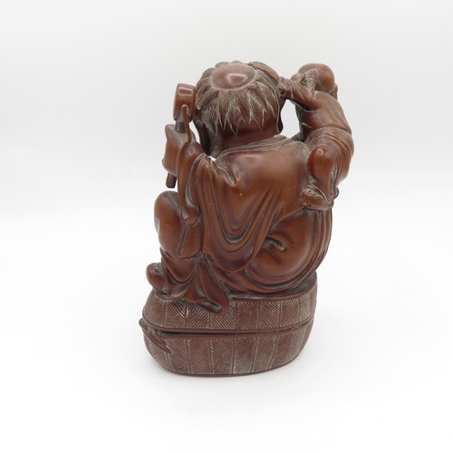 262 - Finely carved Chinese wooden figure with incredible detail - 160mm high