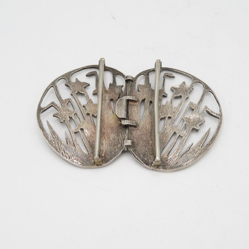 273 - Art Deco style Nurse buckle fully HM for DB maker  36.6g