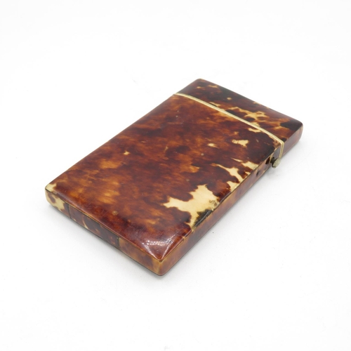 291 - Tortoiseshell card case  90mm x 55mm