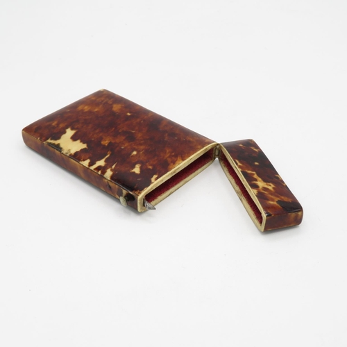 291 - Tortoiseshell card case  90mm x 55mm