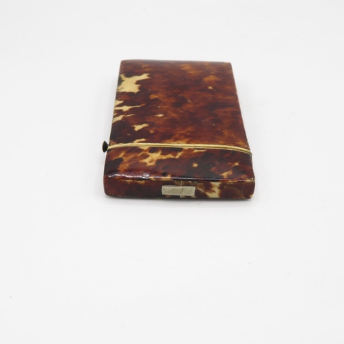 291 - Tortoiseshell card case  90mm x 55mm