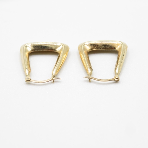 34 - 9ct gold earrings 1g