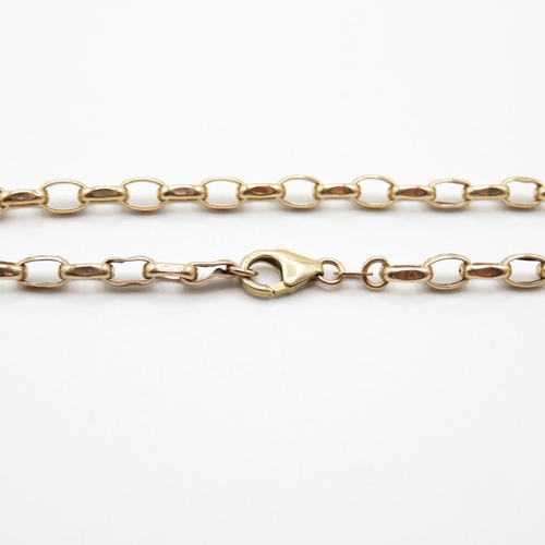 36 - 9ct gold chain bracelet 20cm long 2.5g