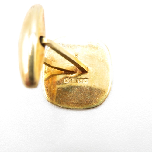 48 - 9ct gold cufflinks  6.8g