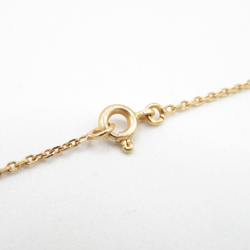 83 - 9ct gold chain and round locket 44cmm long  6.5g