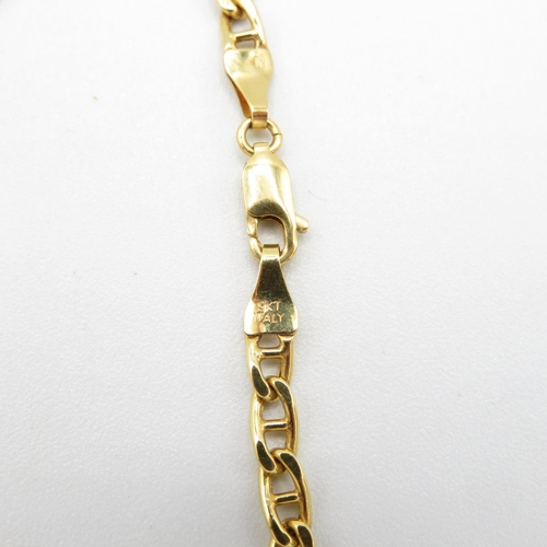 87 - 9ct gold bracelet 180mm long  2.8g