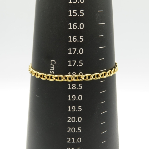 87 - 9ct gold bracelet 180mm long  2.8g