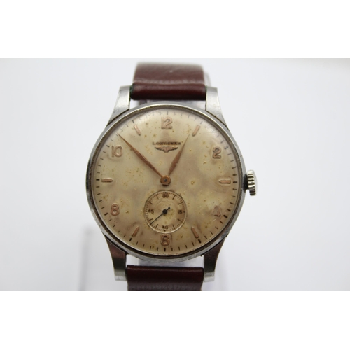 222 - Vintage Gents LONGINES C.1950s Large Dial WRISTWATCH Hand-Wind WORKING